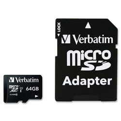 Verbatim micro sd 64Gb